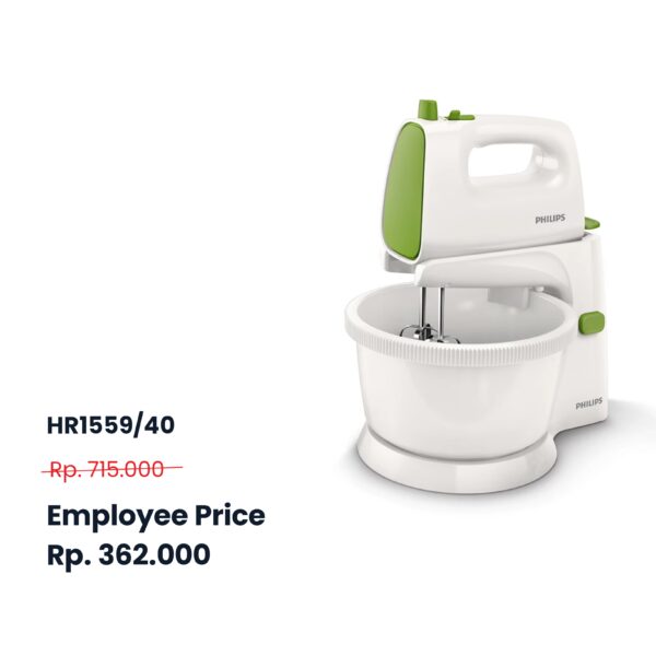 HR1559/40 (Green) - Philips Standing Mixer 2 Liter (MAX 10 PCS/CUSTOMER)