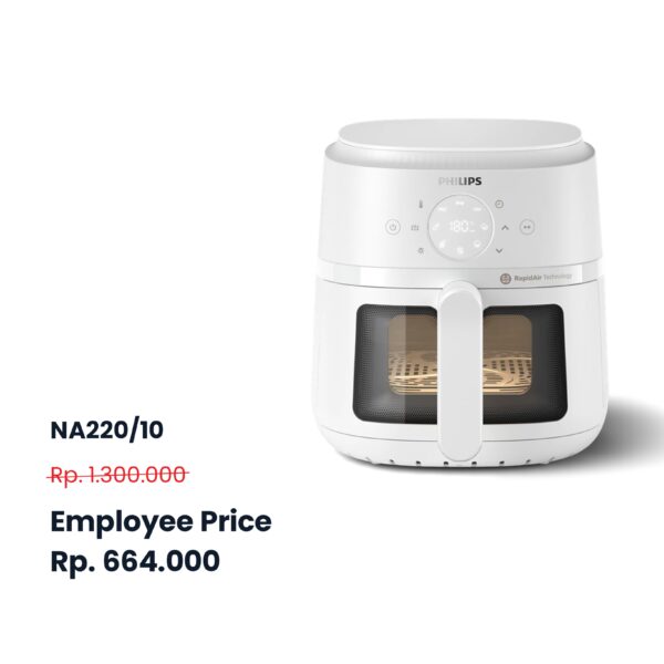 NA220/10 (White) - Philips Air Fryer Low Watt 4,2 Liter (MAX 3 PCS/CUSTOMER)