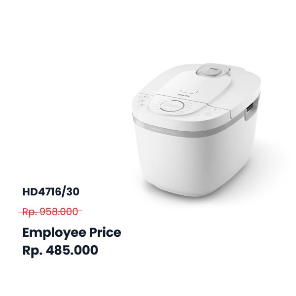 HD4716/30 (White) - Philips Digital Rice Cooker 16 Menu (MAX 5 PCS/CUSTOMER)