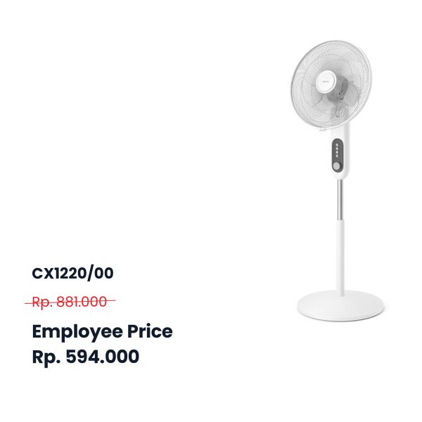 CX1220/00 - Philips Standing Fan 6 Blade (MAX 1 PCS/CUSTOMER)